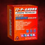 Coregenix Lab 17‑P‑Andro supplement packaging with liposome technology promoting endurance, lean muscle, and strength.