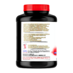 Coregenix Lab Angry Isolate back label highlighting supplement benefits, usage instructions, and manufacturing details for whey protein isolate.